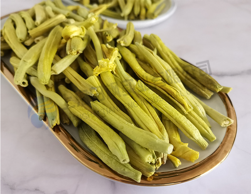 凍干黃花菜，果蔬真空冷凍干燥機應(yīng)用案例